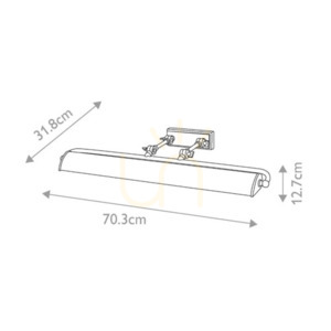 Lampă cu tablou mare Winchfield - 4 surse de lumină - alamă învechită Elstead 7 Lampă cu tablou mare Winchfield - 4 surse de lumină - alamă învechită Elstead small 7