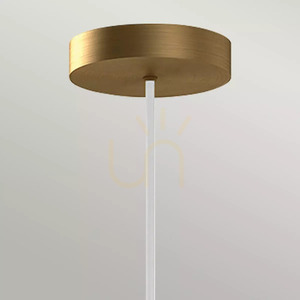 Lampă suspendată LED Bijou – sticlă opal – auriu patinat, de la Elstead small 1