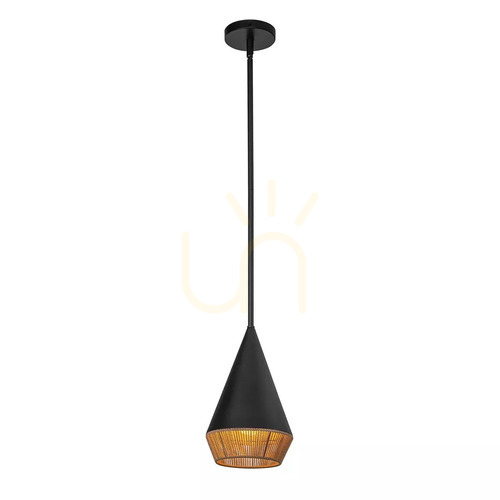 Verifica Daphne lampă suspendată mică - 1 sursă de lumină - Negru mat Elstead
