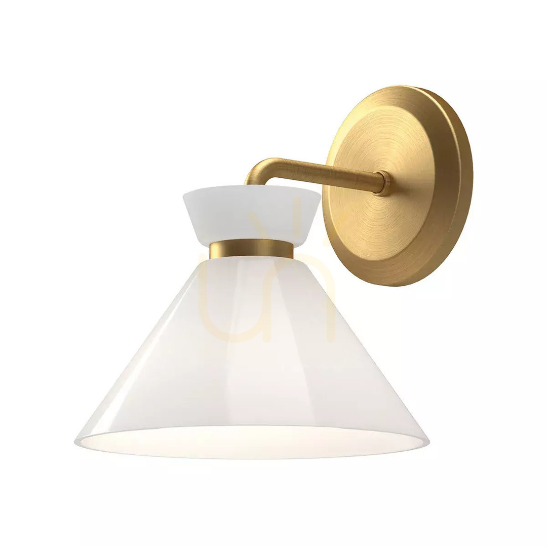 Verifica Halston lampă de perete - 1 sursă de lumină - Brushed gold Elstead Halston lampă de perete - 1 sursă de lumină - Brushed gold Elstead
