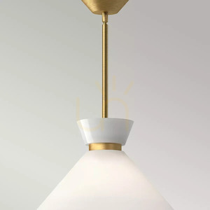Lampă suspendată Halston - 1 sursă de lumină - Aur periat Elstead small 3