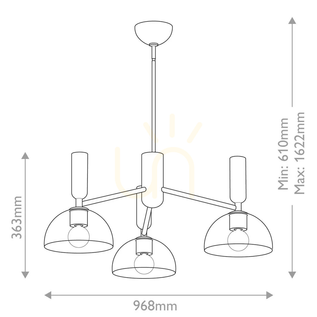 Afişa Candelabru Jude - 3 surse de lumină - Aur periat Elstead Candelabru Jude - 3 surse de lumină - Aur periat Elstead