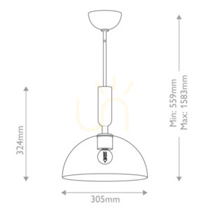 Lampă suspendată Jude - 1 sursă de lumină - Negru mat Elstead 5 Lampă suspendată Jude - 1 sursă de lumină - Negru mat Elstead small 5