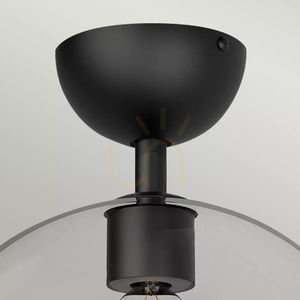 Jude semi-flame - 1 sursă de lumină - Negru mat Elstead small 1