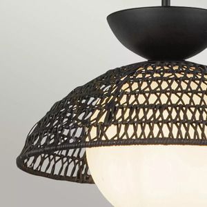 Lampă suspendată Perth - 1 sursă de lumină - Negru mat Elstead small 3