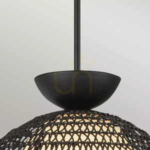 Lampă suspendată Perth - 1 sursă de lumină - Negru mat Elstead small 4