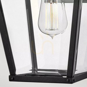 Felinar mediu de perete exterior Dawson - 1 sursă de lumină - negru cu bronz lustruit Elstead small 4