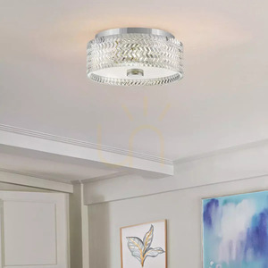 Elle plafond - 2 surse de lumină - Crom Elstead small 4