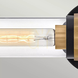 Aplică de perete Ellison IP44 - 2 surse de lumină - negru și alamă Heritage Brass Elstead small 4