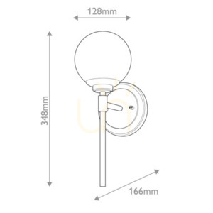 Lampă de perete Benno - 1 sursă de lumină - Negru, Champagne Elstead small 5