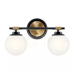 Aplică Benno - 2 surse de lumină - negru și bronz șampanie Elstead small 2