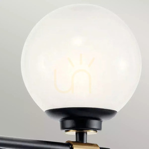 Aplică Benno - 2 surse de lumină - negru și bronz șampanie Elstead small 4