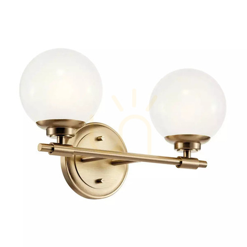 Verifica Lampă de perete Benno - 2 surse de lumină - Bronz șampanie Elstead