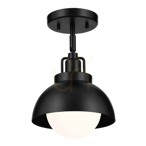 Aplică, Semi-Plafond, Lampă suspendată Niva - 1 sursă de lumină - Negru Elstead small 1
