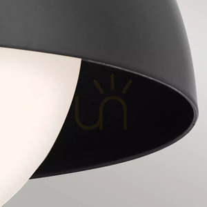 Aplică, Semi-Plafond, Lampă suspendată Niva - 1 sursă de lumină - Negru Elstead small 4