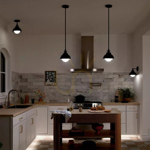 Aplică, Semi-Plafond, Lampă suspendată Niva - 1 sursă de lumină - Negru Elstead small 6