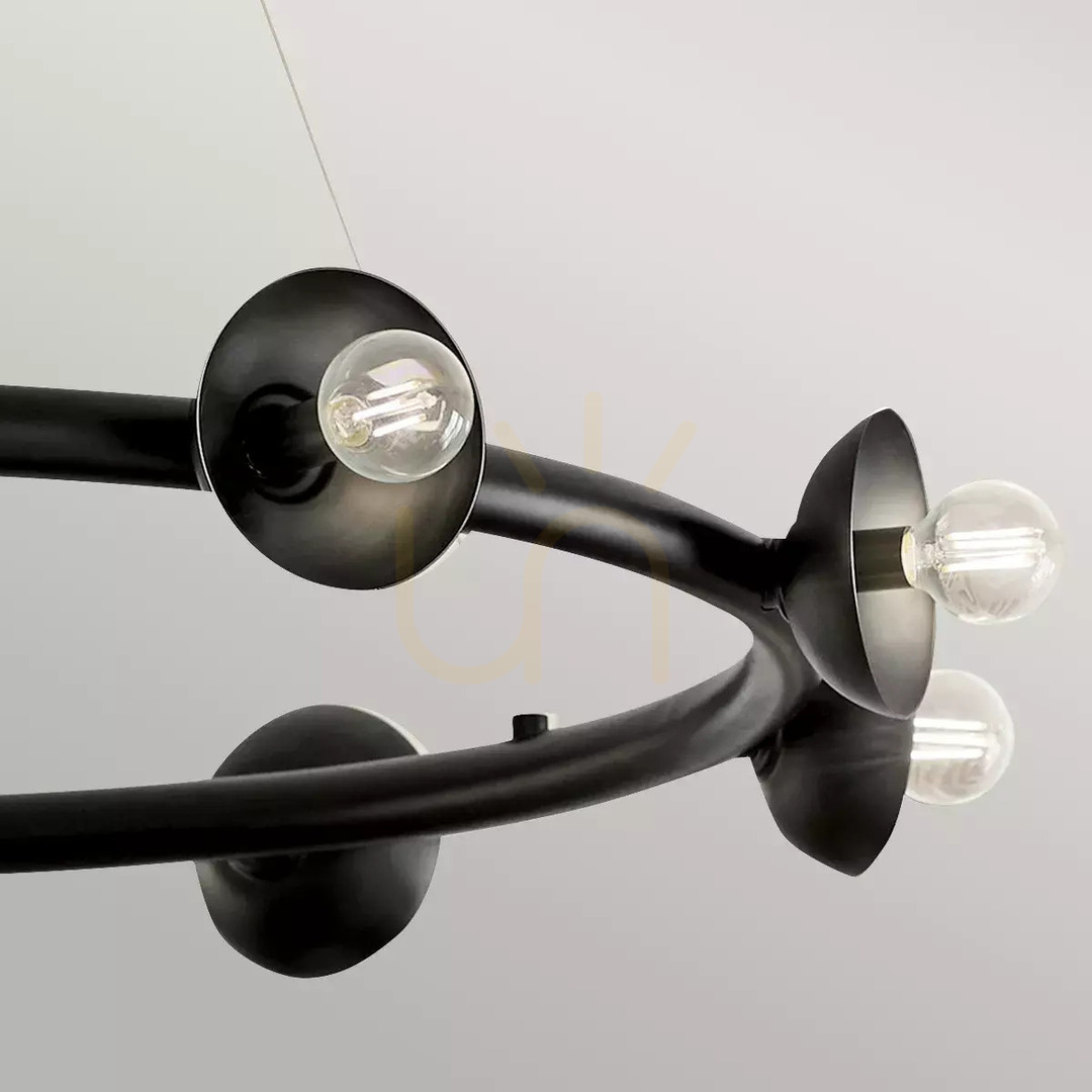 previzualizare Candelabru Palta - 9 surse de lumină - Satin negru Elstead Candelabru Palta - 9 surse de lumină - Satin negru Elstead