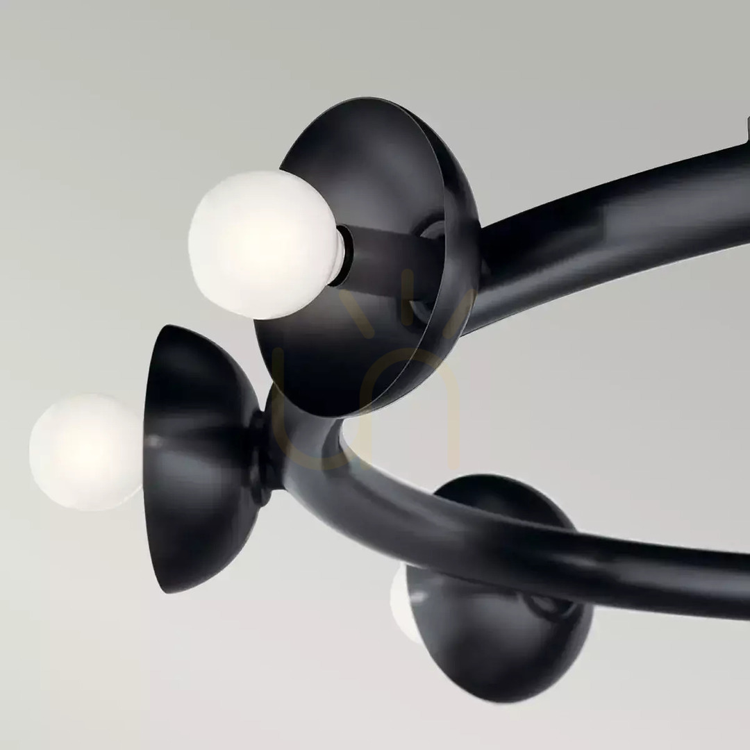Verifica Candelabru Palta - 9 surse de lumină - Satin negru Elstead Candelabru Palta - 9 surse de lumină - Satin negru Elstead