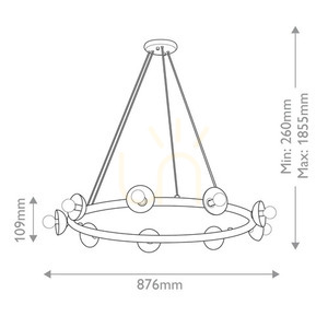 Candelabru Palta - 9 surse de lumină - Satin negru Elstead 7 Candelabru Palta - 9 surse de lumină - Satin negru Elstead small 7
