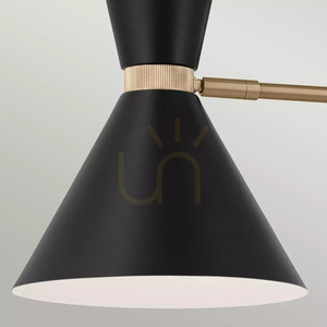 Lustră liniară suspendată Phix Elstead 4xE27 130 cm bronz șampanie și negru small 2