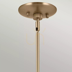 Lustră liniară suspendată Phix Elstead 4xE27 130 cm bronz șampanie și negru small 4