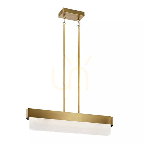 Verifica Lustră LED pentru insulă Serene 92,5 cm - Natural Brass Elstead