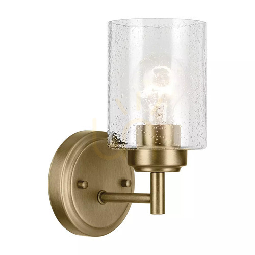 Verifica Winslow lampă de perete - 1 sursă de lumină - alamă naturală Elstead