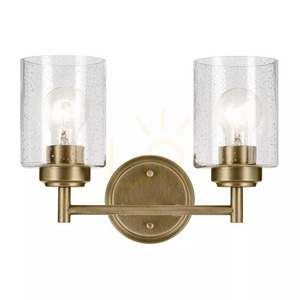 Winslow lampă de perete - 2 surse de lumină - alamă naturală Elstead small 1