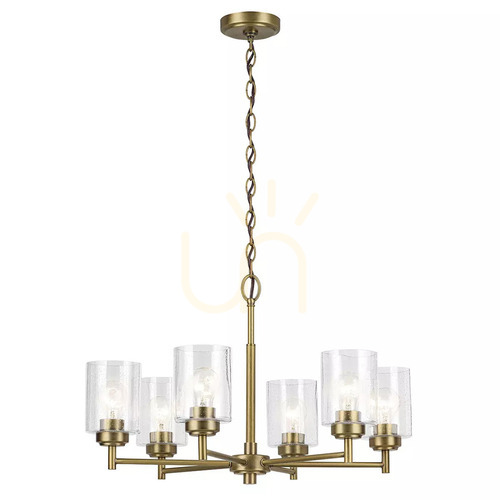 Verifica Winslow candelabru - 6 surse de lumină - alamă naturală Elstead