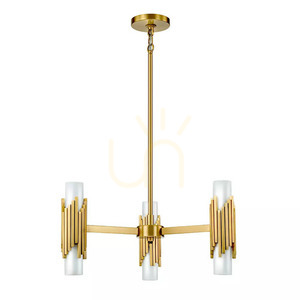 Candelabru Marvele - 6 surse de lumină - Alamă îmbătrânită Elstead small 5