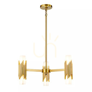 Candelabru Marvele - 6 surse de lumină - Alamă îmbătrânită Elstead small 0