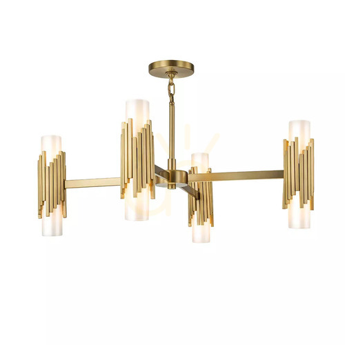 Verifica Candelabru Marvele - 8 surse de lumină - Alamă îmbătrânită Elstead