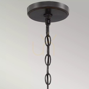 Lustră suspendată Casablanca - 3 surse de lumină - bronz palladian Elstead small 3