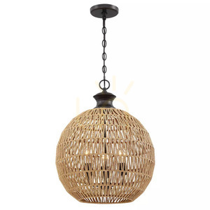 Lustră suspendată Casablanca - 3 surse de lumină - bronz palladian Elstead small 0