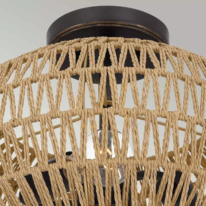 Casablanca semi-plofon - 3 surse de lumină - bronz Palladian Elstead small 2