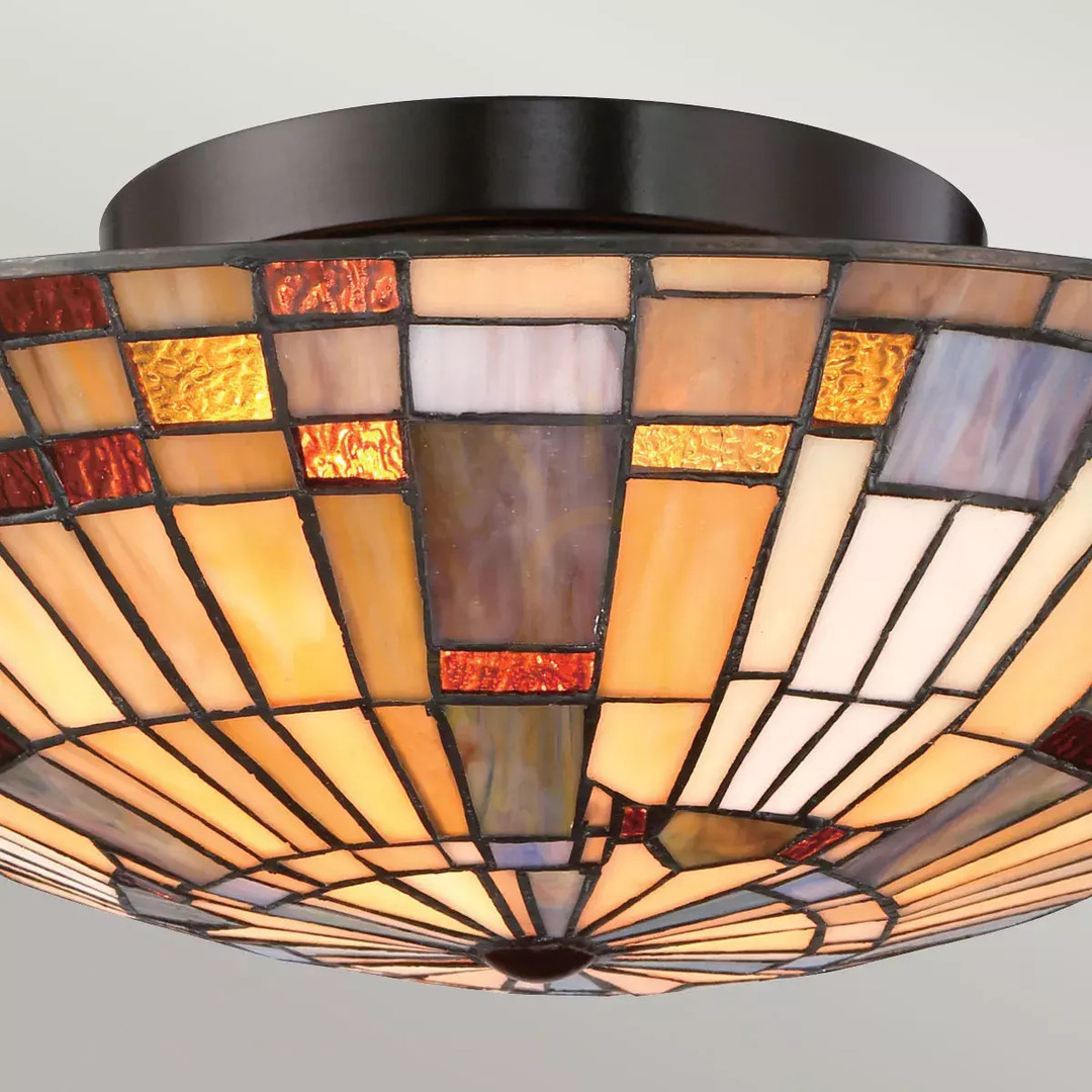 Afişa Plafon Inglenook - 2 surse de lumină - bronz Valiant Elstead Plafon Inglenook - 2 surse de lumină - bronz Valiant Elstead