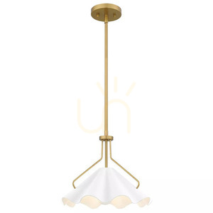 Lampă suspendată Mejia - 1 sursă de lumină - Alamă învechită Elstead small 0