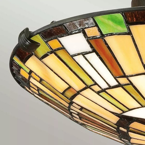 Reed plafond - 2 surse de lumină - Valiant bronz Elstead small 4
