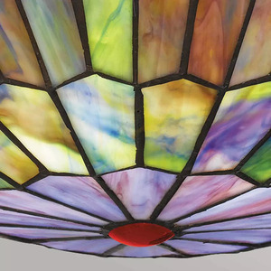 Plafonieră Tiffany Watkins - 2 surse de lumină - Valiant Bronze Elstead small 3