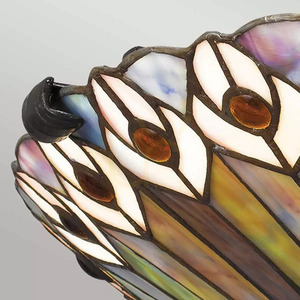 Plafonieră Tiffany Watkins - 2 surse de lumină - Valiant Bronze Elstead small 4