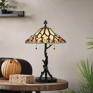 Lampă de masă Tiffany Whispering - 2 surse de lumină - bronz Valiant Elstead small 4