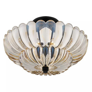 Plafonieră semi-aplicată Whitecap - 4 surse de lumină - maro cacao Elstead small 1