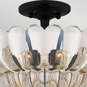 Plafonieră semi-aplicată Whitecap - 4 surse de lumină - maro cacao Elstead small 2