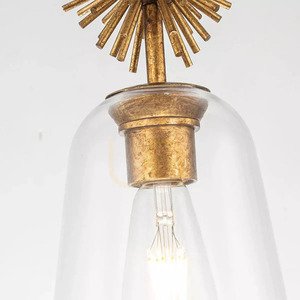 Pendul Staring, 1 sursă de lumină, auriu antichizat, Elstead small 1