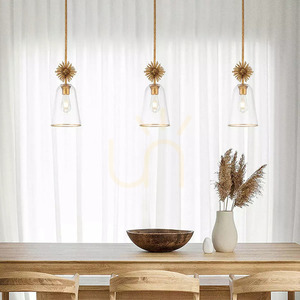 Pendul Staring, 1 sursă de lumină, auriu antichizat, Elstead small 4