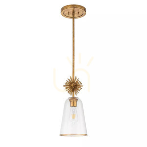 Pendul Staring, 1 sursă de lumină, auriu antichizat, Elstead small 6