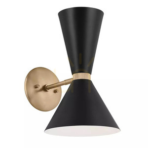 Aplică Phix sus/jos - 2 surse de lumină - Bronz șampanie și negru Elstead small 0