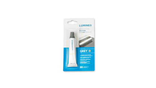 Verifica LUMINES silicon de iluminat tub gri 20 ml