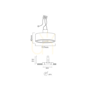 Plafonieră LED Neo Negru Toupe Aluminiu 10.5W 3000K Open Design Highlights small 1