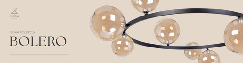 Verifica Candelabru Sigma BOLERO 12 negru sticlă amber G9 SKU 41324